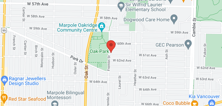 map of 898 W 61ST AVENUE